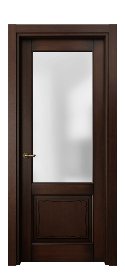 Межкомнатная дверь Toscana Elegante 6322 Бук тёмный с патиной Сатинированное стекло. Цена 107099 ₽ | Volhovec