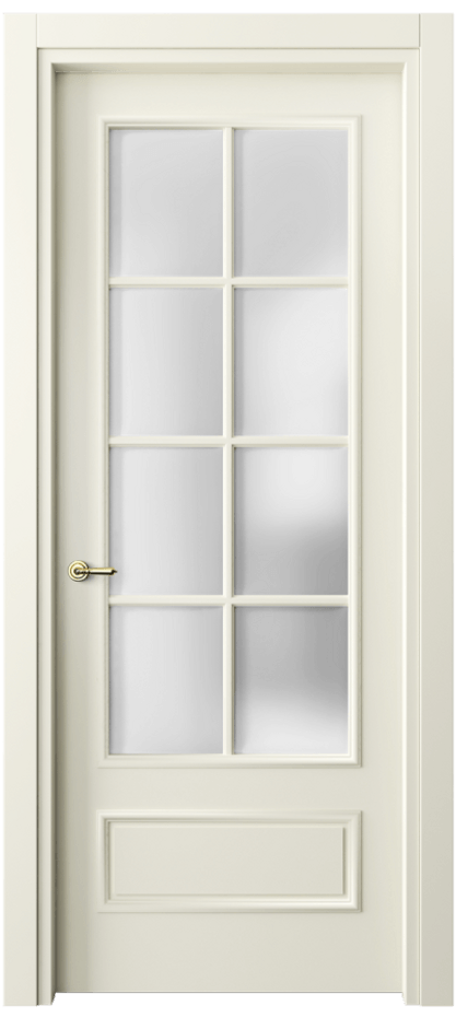 Межкомнатная дверь Paris 8112 Матовый молочно-белый Сатинированное стекло Цена 72399 ₽| Volhovec