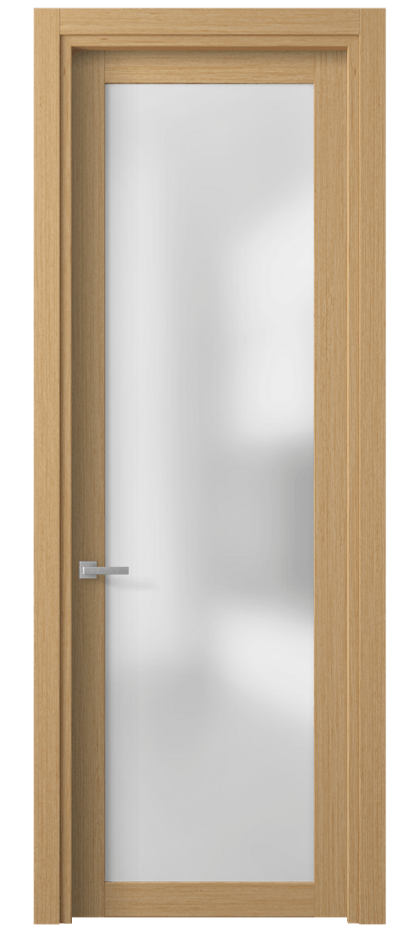 Межкомнатная дверь Planum 2102 Дуб песочный рифт Сатинированное стекло Цена 49299 ₽ | Volhovec