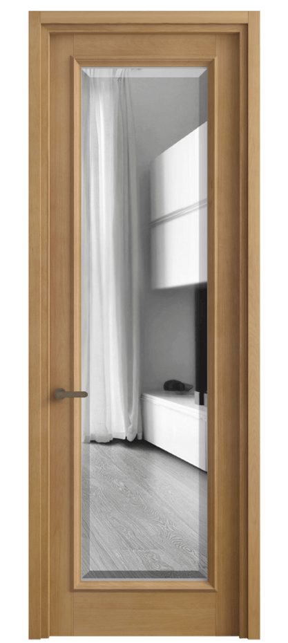 Дверь межкомнатная Charm 6702 Бук натуральный матовый Двустороннее зеркало с фацетом, триплекс, 8 мм Узкий классический наличник БНМ Цена 18302340 so'm Наличники уже входят в базовый комплект. Фабрика дверей Волховец 8 (800) 551 43 19 Межкомнатная дверь Charm 6702 Бук натуральный матовый Двустороннее зеркало с фацетом, триплекс, 8 мм Цена 18302340 so'm | Volhovec