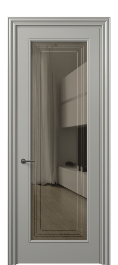 Дверь межкомнатная Mascot 8400 Матовый нейтральный серый Прозрачное бронзовое стекло с гравировкой "Грани", триплекс, 7 мм Фигурный наличник МНСР Цена 62079 ₽ Наличники уже входят в базовый комплект. Фабрика дверей Волховец 8 (800) 551 43 19 Межкомнатная дверь Mascot 8400 Матовый нейтральный серый Прозрачное бронзовое стекло с гравировкой "Грани", триплекс, 7 мм Цена 62079 ₽ | Volhovec