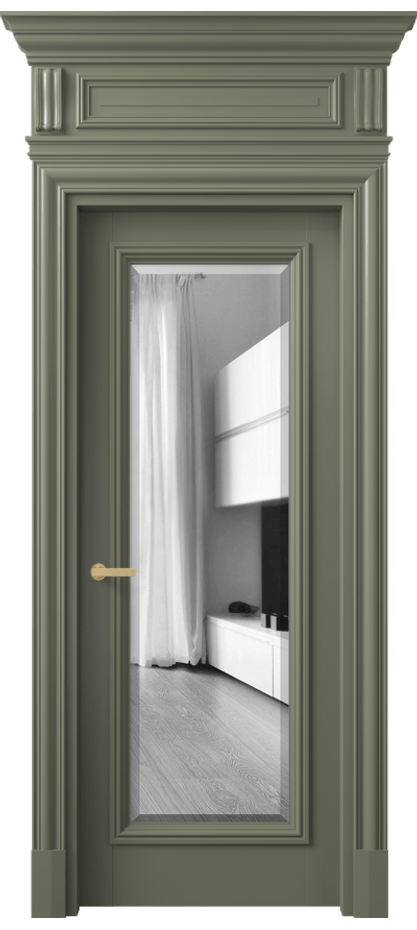 Дверь межкомнатная Antique 7300 Бук оливковый тёмный Двустороннее зеркало с фацетом, триплекс, 8 мм КЭП + Объёмный фриз + Карниз БОТ Цена 128183 ₽ Наличники уже входят в базовый комплект. Фабрика дверей Волховец 8 (800) 551 43 19 Межкомнатная дверь Antique 7300 Бук оливковый тёмный Двустороннее зеркало с фацетом, триплекс, 8 мм Цена 128183 ₽ | Volhovec