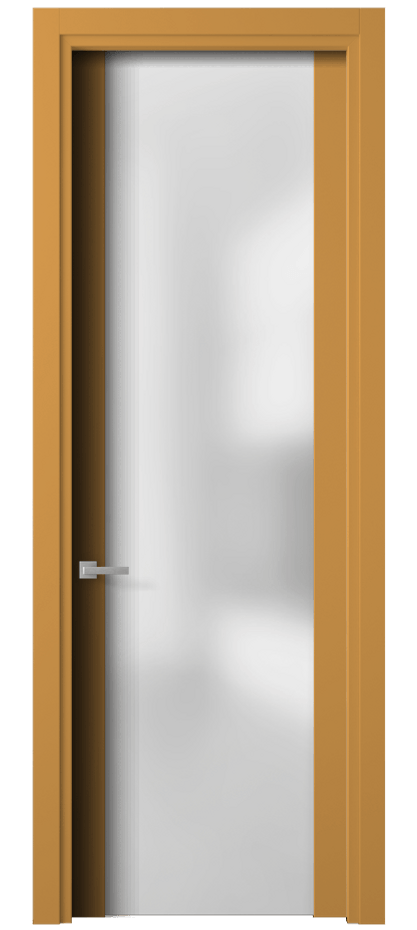 Межкомнатная дверь Planum 4114 Матовый белоснежный Сатинированное стекло Цена 77199 ₽ | Volhovec