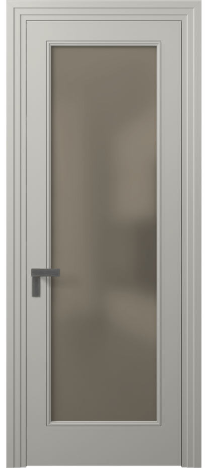 Дверь межкомнатная Rocca 8300 Матовый тёплый серый Сатинированное бронзовое стекло, триплекс Каскадный компланарный наличник МТСР Цена 71319 ₽ Наличники уже входят в базовый комплект. Фабрика дверей Волховец 8 (800) 551 43 19 Межкомнатная дверь Rocca 8300 Матовый тёплый серый Сатинированное бронзовое стекло, триплекс Цена 71319 ₽ | Volhovec