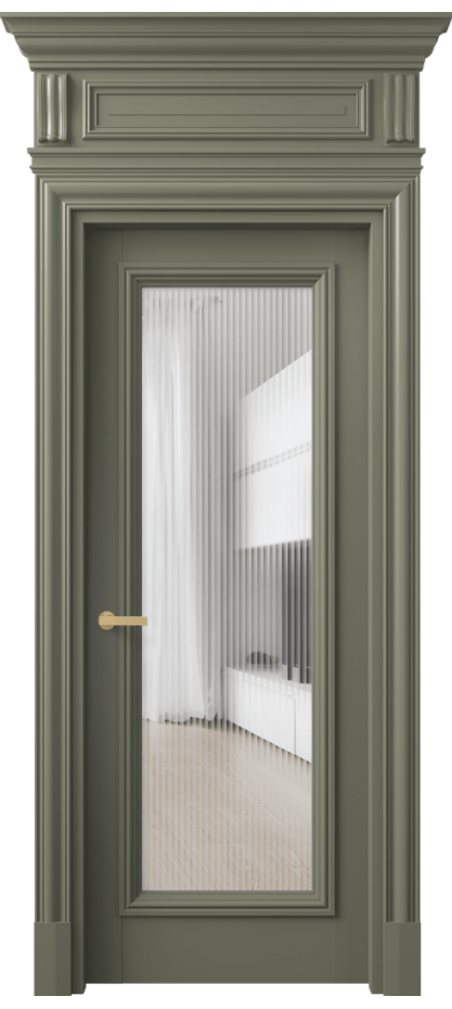 Дверь межкомнатная Antique 7300 Бук оливковый тёмный Рифлёное стекло "Moru", триплекс, 8 мм КЭП + Объёмный фриз + Карниз БОТ Цена 128983 ₽ Наличники уже входят в базовый комплект. Фабрика дверей Волховец 8 (800) 551 43 19 Межкомнатная дверь Antique 7300 Бук оливковый тёмный Рифлёное стекло "Moru", триплекс, 8 мм Цена 128983 ₽ | Volhovec