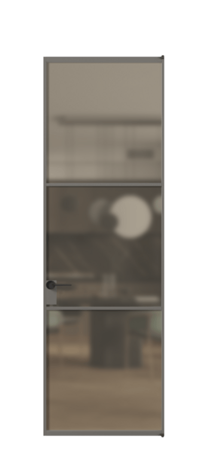 Алюминиевая дверь АЛПЛ040.03 Алюминий классический серый Сатинированное бронзовое стекло, триплекс. Без короба АКЛС Цена 123970 Стоимость комплекта двери включает:
1. Полотно (600/650/700/750/800/850/900/950*2000-2400 мм).
2. Короб
3. Комплект фурнитуры (2 торцевые петли и магнитный замок с ответной планкой). Фабрика дверей Волховец 8 (800) 551 43 19 Алюминиевая дверь АЛПЛ040.03 Алюминий классический серый Сатинированное бронзовое стекло, триплекс Цена 123970 | Volhovec