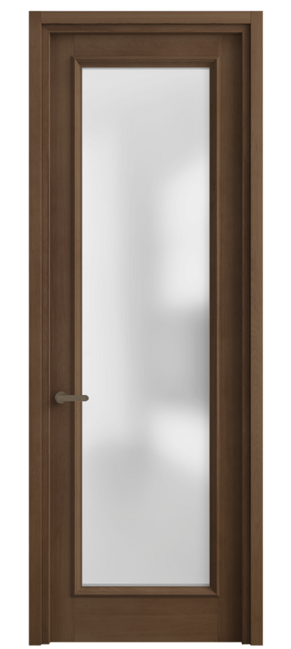 Межкомнатная дверь Шарм 6702 Бук тёмный матовый Сатинированное стекло Цена 110999 ₽ | Volhovec