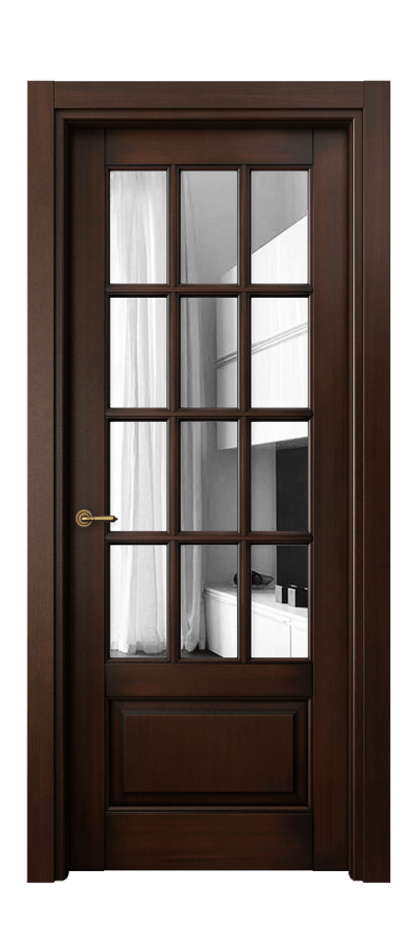 Межкомнатная дверь Toscana Grigliato 6313 Бук тёмный с патиной Двустороннее зеркало, триплекс Цена 128199 ₽ | Volhovec