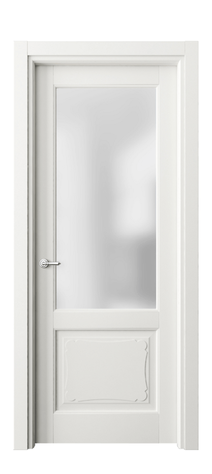 Межкомнатная дверь Тоскана Элегантэ 6322 Матовый серый Сатинированное стекло Цена 656860 AMD | Volhovec