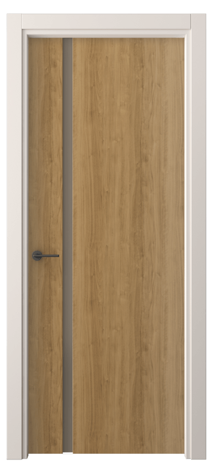 Межкомнатная дверь Freedom 4222 Грецкий орех Сатинированное бронзовое стекло, триплекс Цена 38299 ₽ | Volhovec