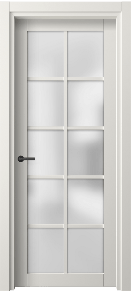 Межкомнатная дверь Neo 2106 ПЭТ белоснежный Сатинированное стекло Цена 26959 ₽ | Volhovec