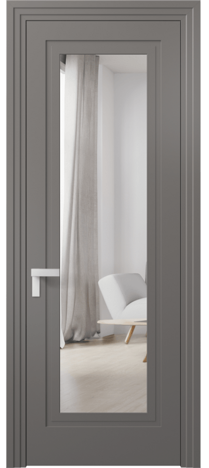 Дверь межкомнатная Rocca 8303 Матовый классический серый Двустороннее зеркало, триплекс, 7 мм Каскадный компланарный наличник МКЛС Цена 62319 ₽ Наличники уже входят в базовый комплект. Фабрика дверей Волховец 8 (800) 551 43 19 Межкомнатная дверь Rocca 8303 Матовый классический серый Двустороннее зеркало, триплекс, 7 мм Цена 62319 ₽ | Volhovec