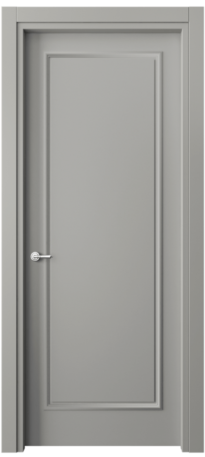 Дверь межкомнатная Paris 8101 Матовый нейтральный серый Гладкий наличник МНСР Цена 48559 ₽ Наличники уже входят в базовый комплект. Фабрика дверей Волховец 8 (800) 551 43 19 Межкомнатная дверь Paris 8101 Матовый нейтральный серый Цена 48559 ₽| Volhovec