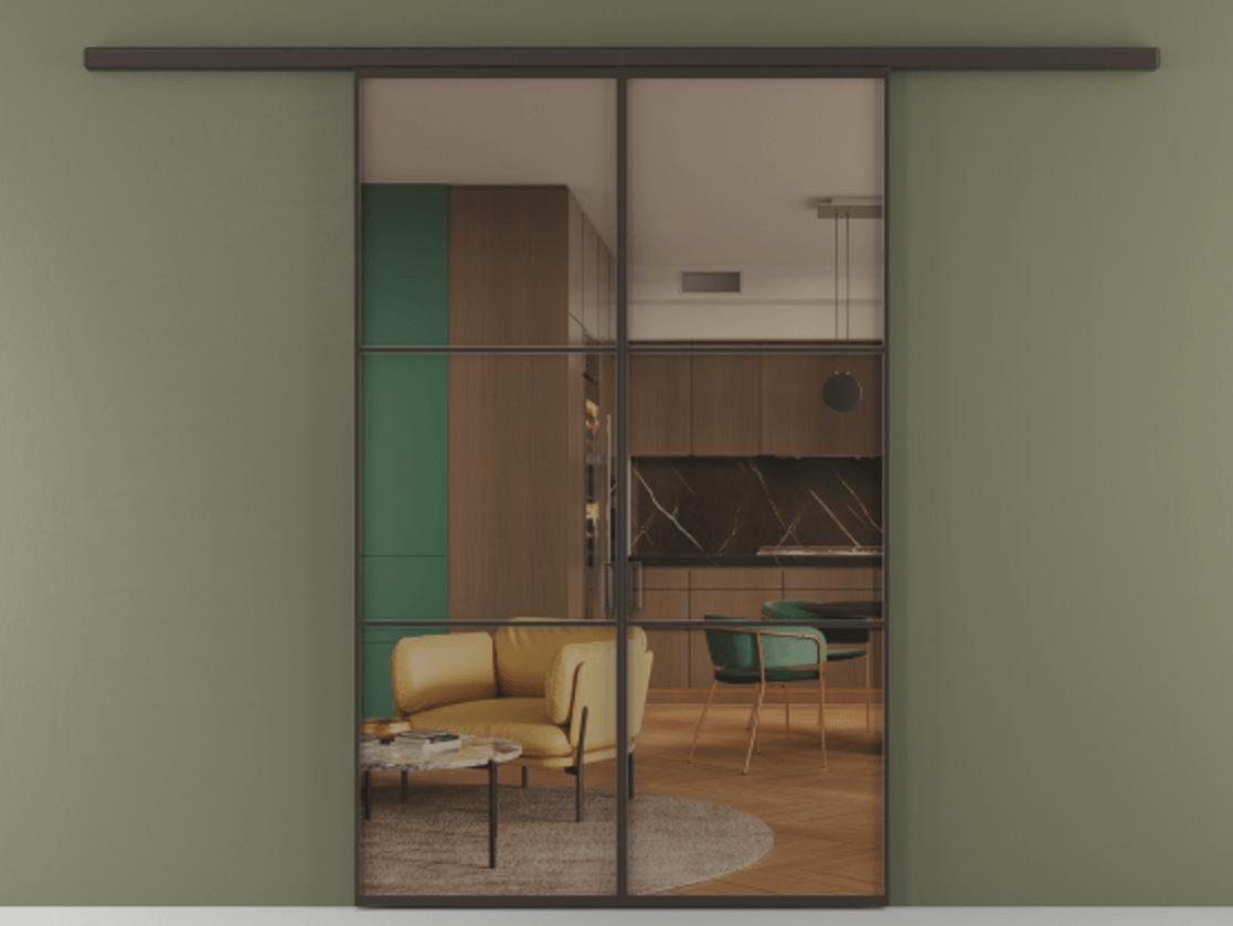 Перегородка Formato вдоль стены 2 створки АЛПР 040.03 Алюминий антрацит Прозрачное бронзовое стекло, триплекс. Цена 202960 ₽ 1. Полотно 2 шт. (800/2100 мм)
2. Комплект установки раздвижной системы
3. Базовый комплект фурнитуры
4.Ручка RONDO
. Фабрика дверей Волховец 8 (800) 551 43 19 Перегородка Formato вдоль стены 2 створки АЛПР 040.03 Алюминий антрацит Прозрачное бронзовое стекло, триплекс Цена 202960 ₽ | Volhovec