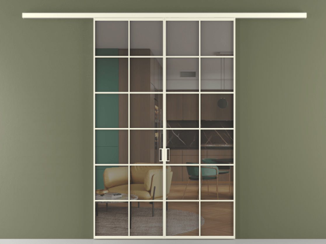 Перегородка Formato вдоль стены 2 створки АЛПР 040.05 Алюминий молочно-белый Прозрачное серое стекло, триплекс. Цена 215440 ₽ 1. Полотно 2 шт. (800/2100 мм)
2. Комплект установки раздвижной системы
3. Базовый комплект фурнитуры
4.Ручка RONDO
. Фабрика дверей Волховец 8 (800) 551 43 19 Перегородка Formato вдоль стены 2 створки АЛПР 040.05 Алюминий молочно-белый Прозрачное серое стекло, триплекс Цена 215440 ₽ | Volhovec