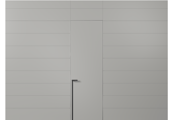 Панели для отделки стен Стеновая панель в эмали Матовый нейтральный серый. Цвет Матовый нейтральный серый. Материал Гладкая эмаль. Коллекция Эмаль. Картинка.