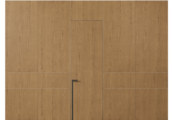 Панели для отделки стен Стеновая панель в древесной отделке Дуб сепия матовый. Цвет Дуб сепия матовый. Материал Шпон Naturwood. Коллекция Древесные отделки. Картинка.