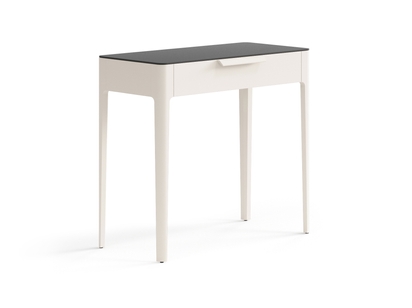 Мебель Консоль Piega 1 ящик. Цвет Матовый бежево-серый. Материал Гладкая эмаль. Коллекция Консоль Piega 1 ящик. Картинка.