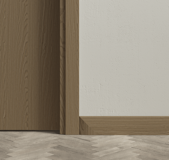 Плинтус Плинтус Универсальный 100 мм. Цвет Дуб дымный матовый. Коллекция Плинтус Универсальный 100 мм. Картинка.