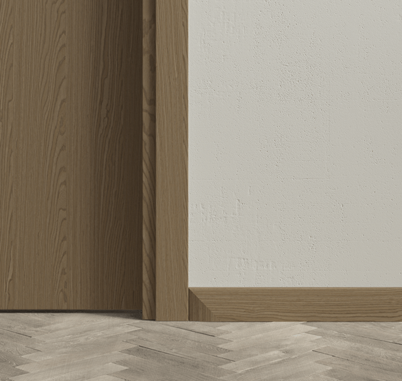 Плинтус Плинтус Универсальный 75 мм. Цвет Дуб дымный. Коллекция Плинтус Универсальный 75 мм. Картинка.