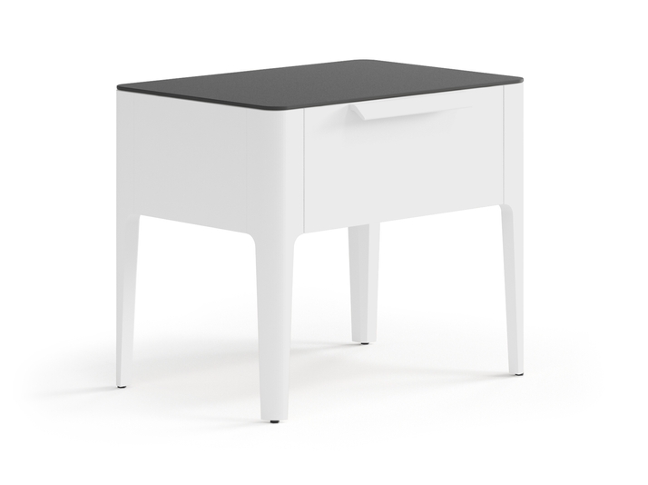 Мебель Тумба прикроватная Piega 1 ящик. Цвет Матовый светло-серый. Материал Гладкая эмаль. Коллекция Тумба прикроватная Piega 1 ящик. Фото. Мебель Тумба прикроватная Piega 1 ящик. Цвет Матовый светло-серый. Материал Гладкая эмаль. Коллекция Тумба прикроватная Piega 1 ящик. Картинка.