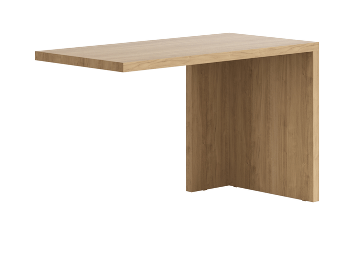 Мебель Стол Module письменный с одной опорой. Цвет Грецкий орех. Материал Ламинатин. Коллекция Стол Module письменный с одной опорой. Картинка.