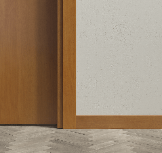 Плинтус Плинтус Плоский 75 мм. Цвет Бук светлый с патиной. Коллекция Плинтус Плоский 75 мм. Картинка.