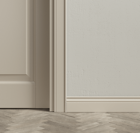 Плинтус Плинтус Классический. Цвет Матовый светло-бежевый. Коллекция Плинтус Классический. Картинка.