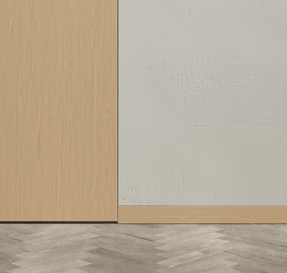 Плинтус Плинтус Скрытый. Цвет Дуб молочный матовый. Коллекция Плинтус Скрытый. Картинка.