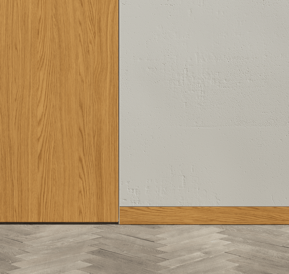 Плинтус Плинтус Скрытый. Цвет Ванильный дуб. Коллекция Плинтус Скрытый. Картинка.