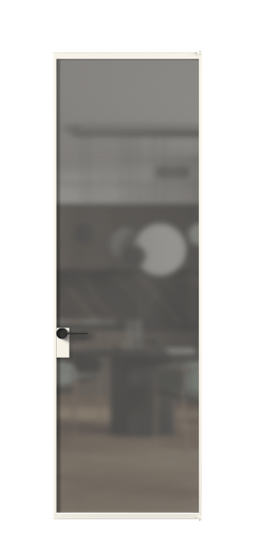 Межкомнатная дверь АЛПЛ040.01 АПБЛ Серый сатин триплекс. Цвет Алюминий пудровый белый. Материал Алюминий в эмали. Коллекция Formato. Фото. Дверь межкомнатная АЛПЛ040.01 АПБЛ Серый сатин триплекс. Цвет Алюминий пудровый белый. Материал Алюминий в эмали. Коллекция Formato. Картинка.