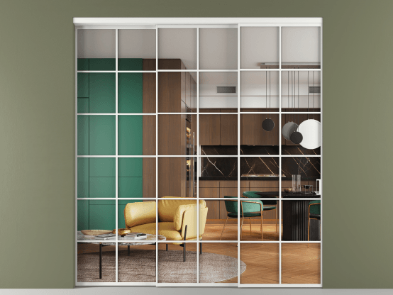 Алюминевая перегородка АЛПР 040.05_АБЛ_Crystalvision_new. Цвет Алюминий белоснежный. Материал Алюминий в эмали. Коллекция Перегородка Formato внутри проёма 3 створки с синхронным механизмом. Фото. Алюминевая перегородка АЛПР 040.05_АБЛ_Crystalvision_new. Цвет Алюминий белоснежный. Материал Алюминий в эмали. Коллекция Перегородка Formato внутри проёма 3 створки с синхронным механизмом. Картинка.