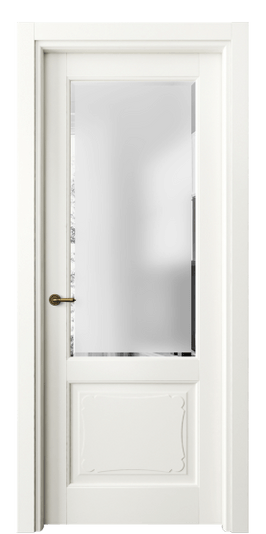 Дверь межкомнатная 6322 МЖМ САТ-Ф. Цвет Матовый жемчужный. Материал Гладкая эмаль. Коллекция Тоскана Элегантэ. Картинка.