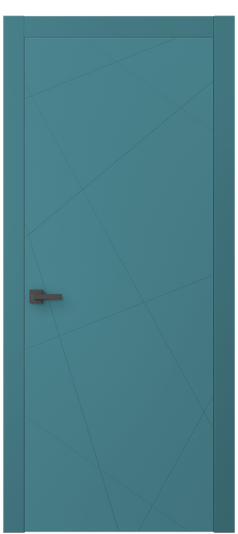 Дверь межкомнатная 8048 NCS S 3030-B10G. Цвет NCS NCS S 3030-B10G. Материал Гладкая эмаль. Коллекция Linea. Картинка.