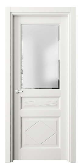 Дверь межкомнатная 6344 БС САТ-Ф. Цвет Бук серый. Материал Массив бука эмаль. Коллекция Toscana Rombo. Картинка.