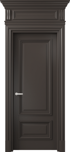Дверь межкомнатная 7307 МАН . Цвет Матовый антрацит. Материал Гладкая эмаль. Коллекция Антик. Картинка.