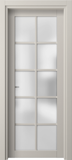 Дверь межкомнатная 2106 ПЭСС САТ. Цвет ПЭТ светло-серый. Материал ПЭТ. Коллекция Neo1. Картинка.