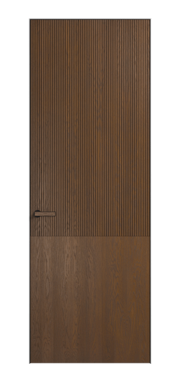 Дверь межкомнатная 8205 ДКШ.М. Цвет Дуб каштановый матовый. Материал Массив дуба матовый. Коллекция Velvet. Картинка.