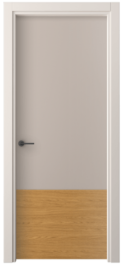 Дверь межкомнатная 4229 ПЭСК. Цвет ПЭТ серо-коричневый . Материал ПЭТ. Коллекция Freedom. Картинка.