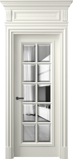 Дверь межкомнатная 7310 БЖМ ДВ ЗЕР Ф. Цвет Бук жемчуг. Материал Массив бука эмаль. Коллекция Antique. Картинка.