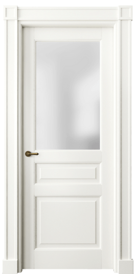 Дверь межкомнатная 6304 БЖМ САТ. Цвет Бук жемчуг. Материал Массив бука эмаль. Коллекция Toscana Plano. Картинка.