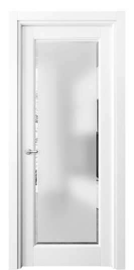 Дверь межкомнатная 6300 МБЛ САТ-Ф. Цвет Матовый белоснежный. Материал Гладкая эмаль. Коллекция Тоскана Ромбо. Картинка.