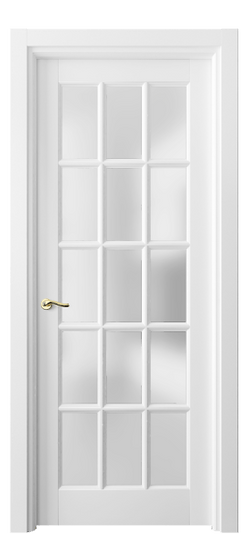Дверь межкомнатная 0708 ББЛ САТ. Цвет Бук белоснежный. Материал Массив бука эмаль. Коллекция Lignum. Картинка.