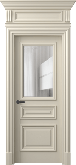 Дверь межкомнатная 7304 МБСР MORU. Цвет Матовый бежево-серый. Материал Гладкая эмаль. Коллекция Антик. Картинка.