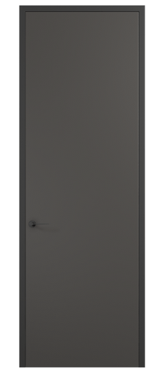 Дверь межкомнатная 0010 ПЭГФ. Цвет ПЭТ графитовый. Материал ПЭТ. Коллекция Planum Pro. Картинка.