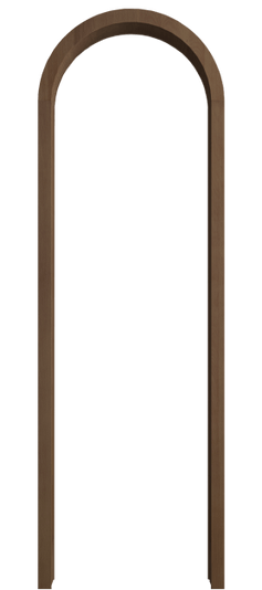 Дверь межкомнатная Арка БТМ. Цвет Бук тёмный матовый. Материал Массив бука матовый. Коллекция Palazzo. Картинка.