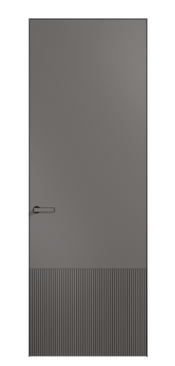Дверь межкомнатная АКП 8202 МКЛС Матовый классический серый. Цвет Матовый классический серый. Материал Гладкая эмаль. Коллекция Velvet. Картинка.