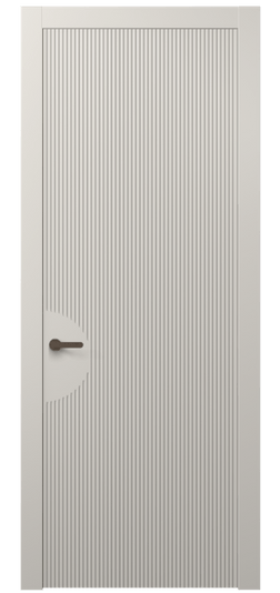 Дверь межкомнатная АКП 8624 МОС. Цвет Матовый облачно-серый. Материал Гладкая эмаль. Коллекция Dune. Картинка.