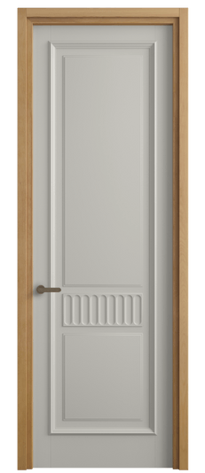 Дверь межкомнатная 6707 МТСР. Цвет Матовый тёплый серый. Материал Гладкая эмаль. Коллекция Шарм. Картинка.