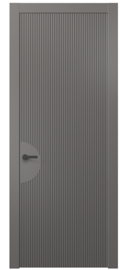Дверь межкомнатная АКП 8624 МКЛС. Цвет Матовый классический серый. Материал Гладкая эмаль. Коллекция Dune. Картинка.